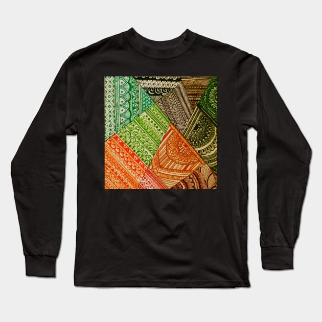 Patchwork Long Sleeve T-Shirt by Meher-Shiblee